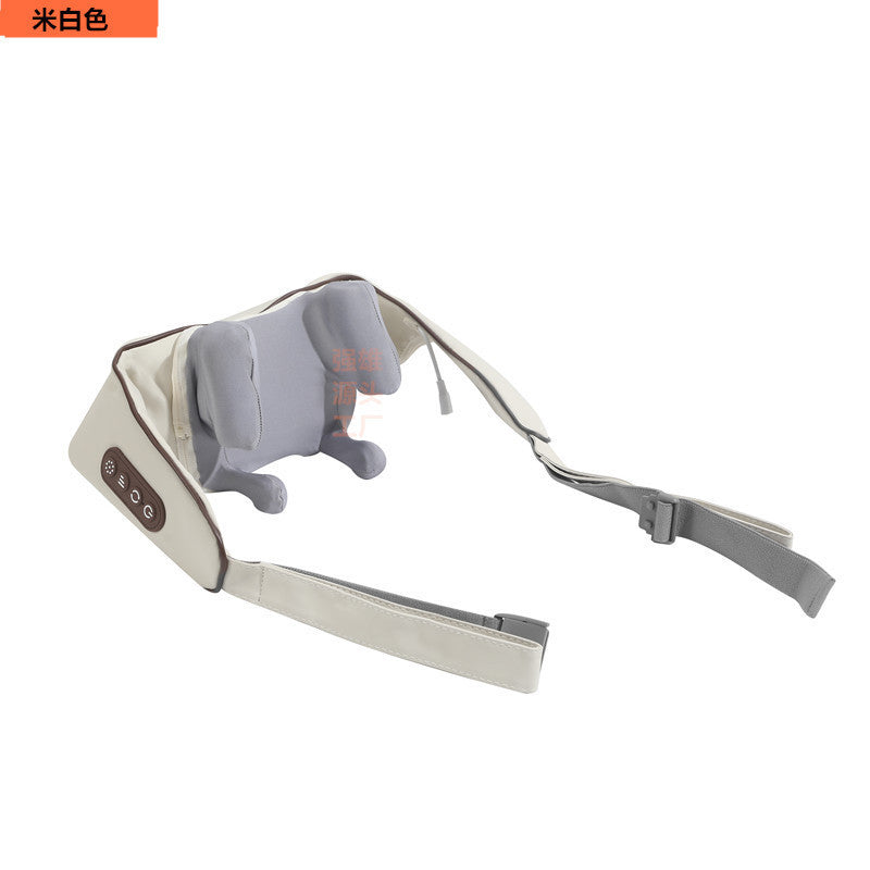 RUZETTO 首と肩飾りマッサージ器（リラックスホットモード付）USB対応6頭2段階調整