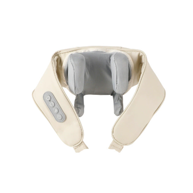 RUZETTO 首と肩飾りマッサージ器（リラックスホットモード付）USB対応6頭2段階調整